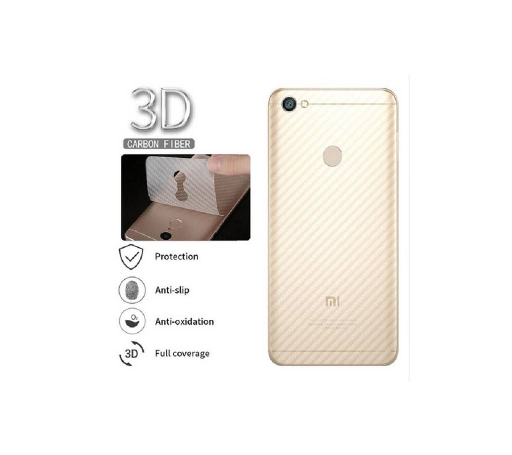 REDMI NOTE 5A Prime Non-Slip Clear Carbon Fiber Sticker