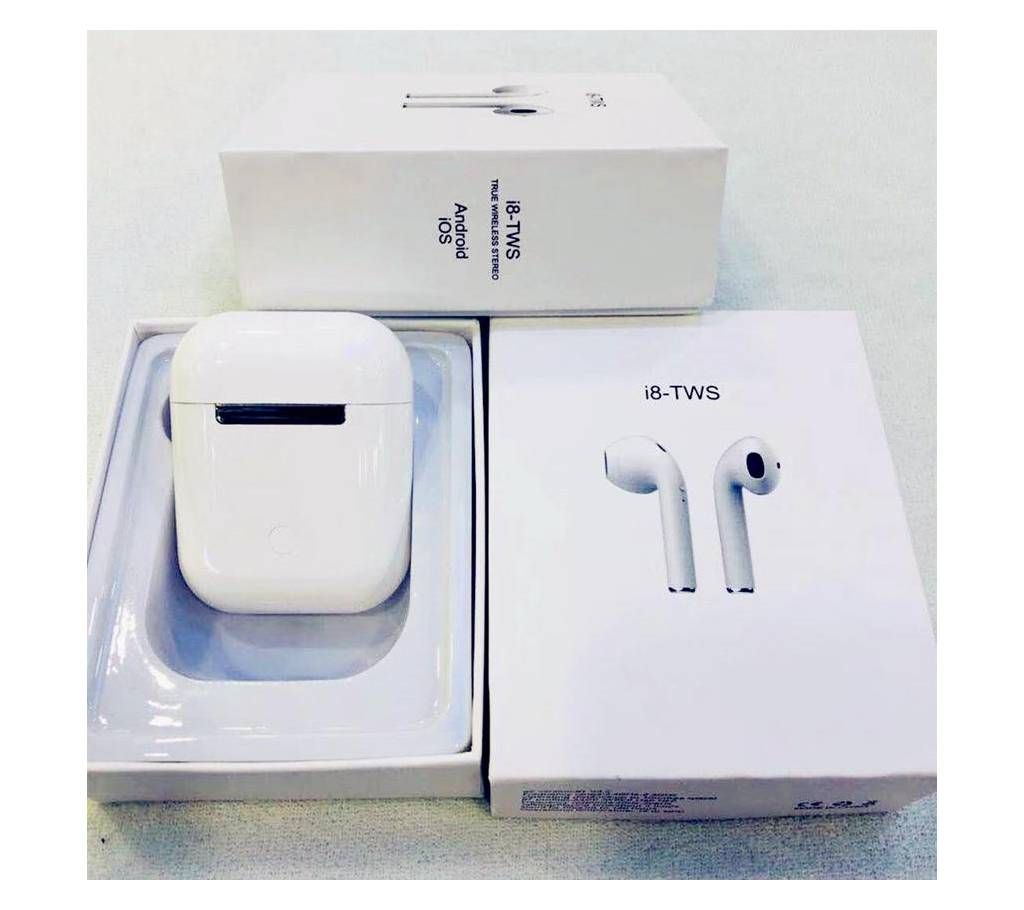 i8-TWS Earbuds Wireless Bluetooth Earphones Headphones Stereo Music Headset Support Android & ISO Both