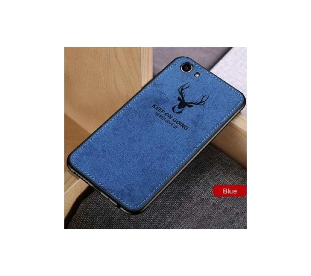 Vivo Y81 _ Y83 Phone Cover Shockproof Deer Cloth - Blue _ Black