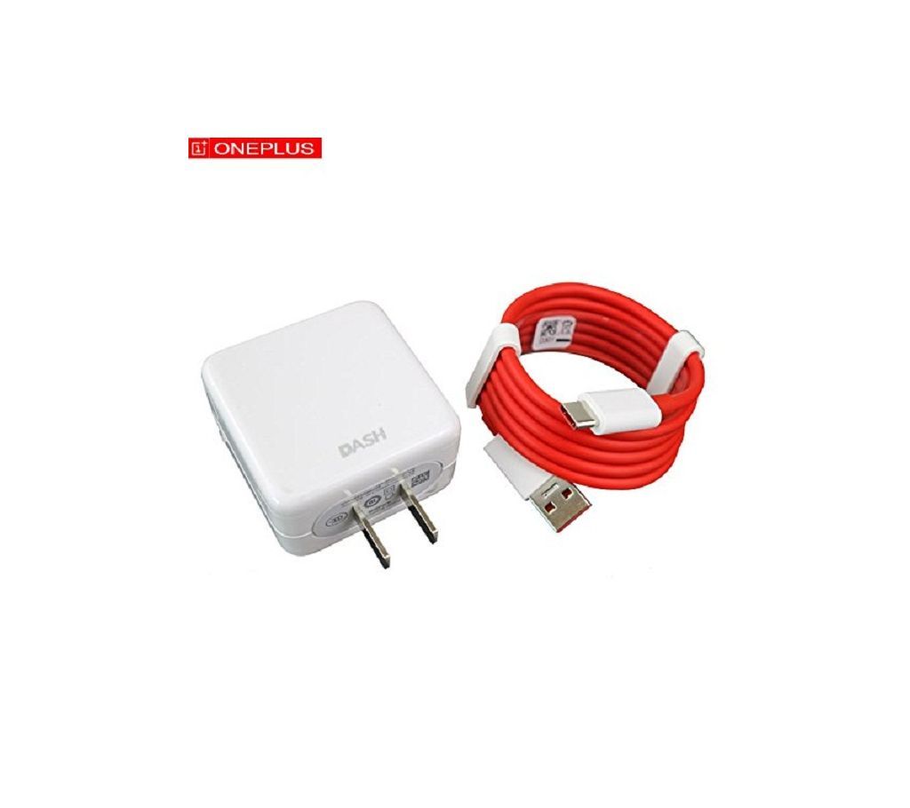 Dash Charger Adapter with Dash Type C Data Cable - Red and White