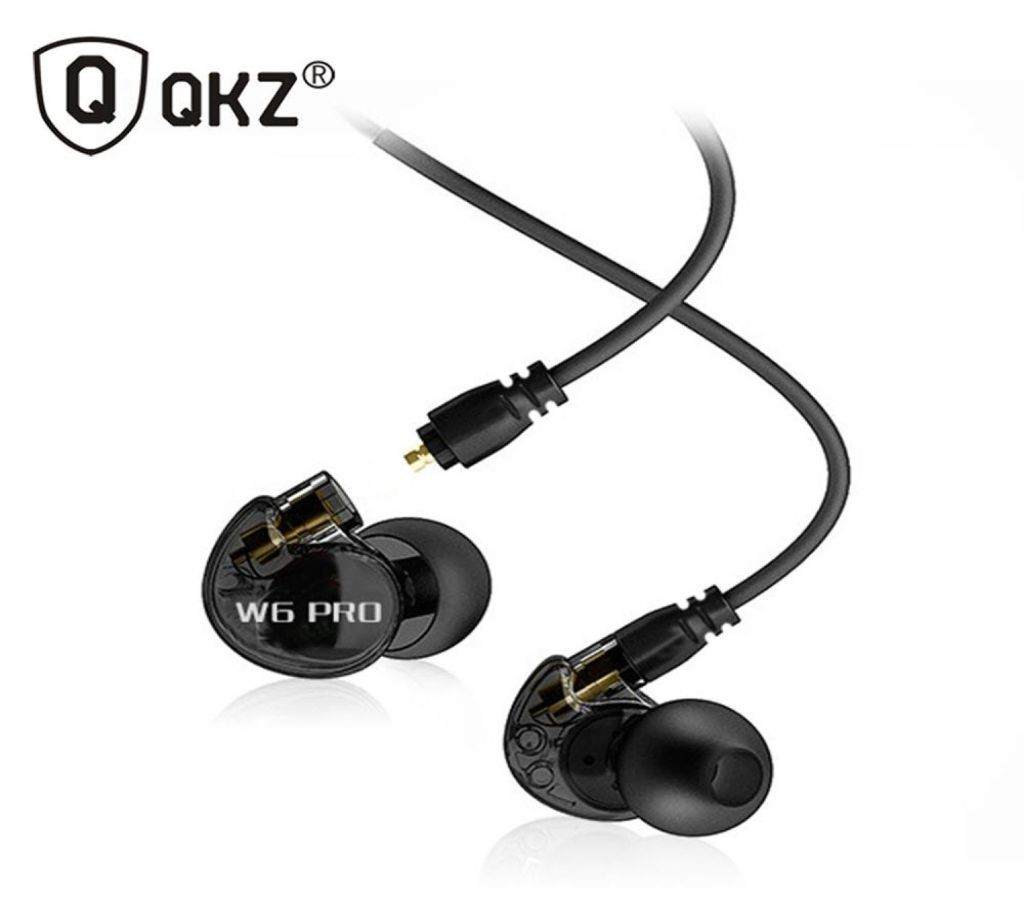 QKZ W6 Pro Earphone Headset With Mic Microphone