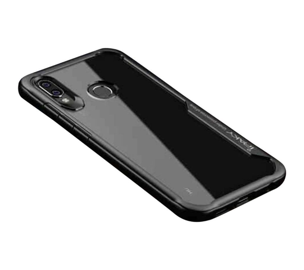 Ipaky Back Cover for Xiaomi Redmi Note 7 - Transparent and Black