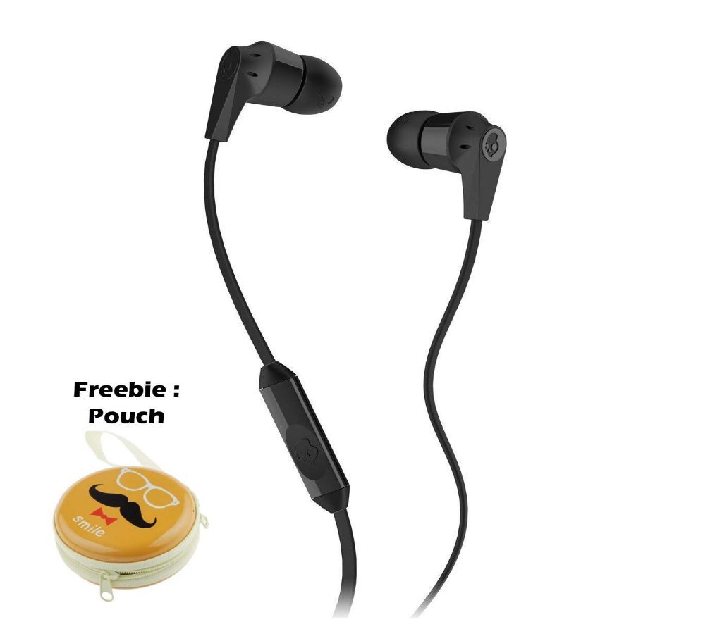 InkD Earbud with Mic - Black