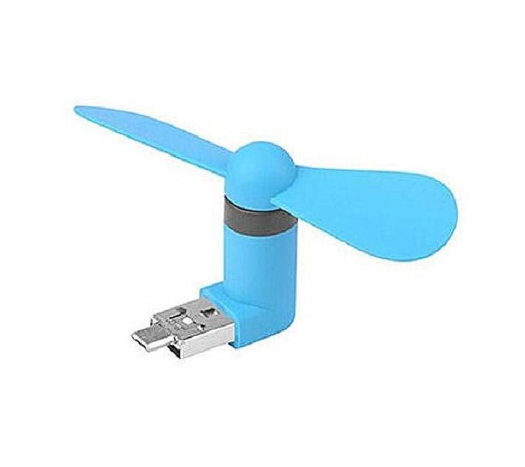 Portable usb mini fan for smart phone-blue