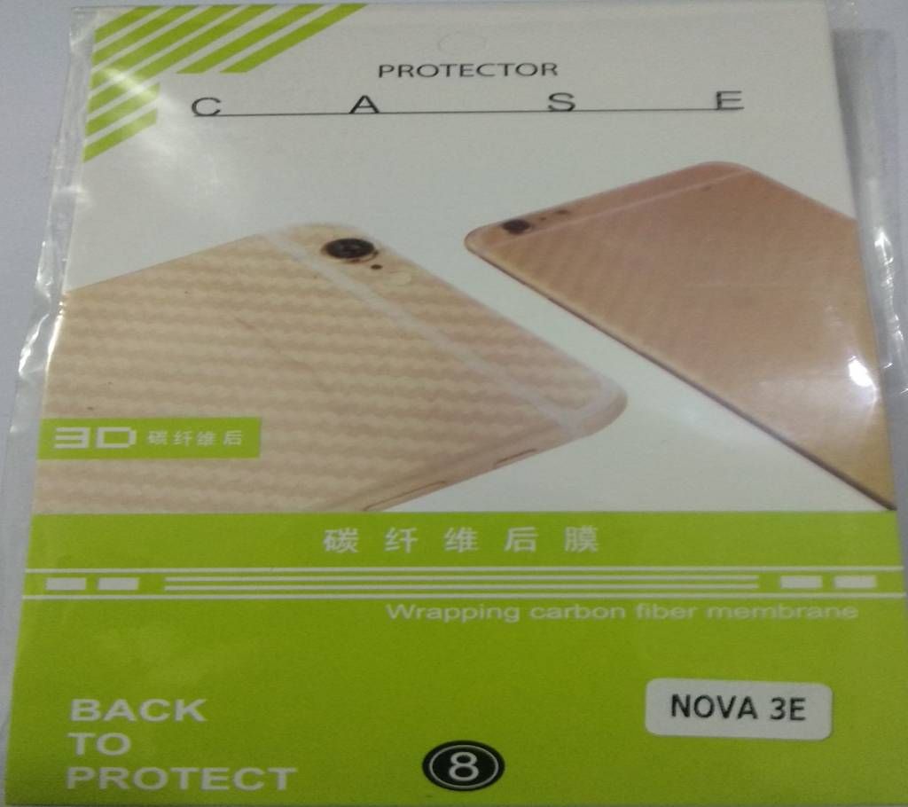 Nova 3E Transparent  Carbon Fiber Sticker