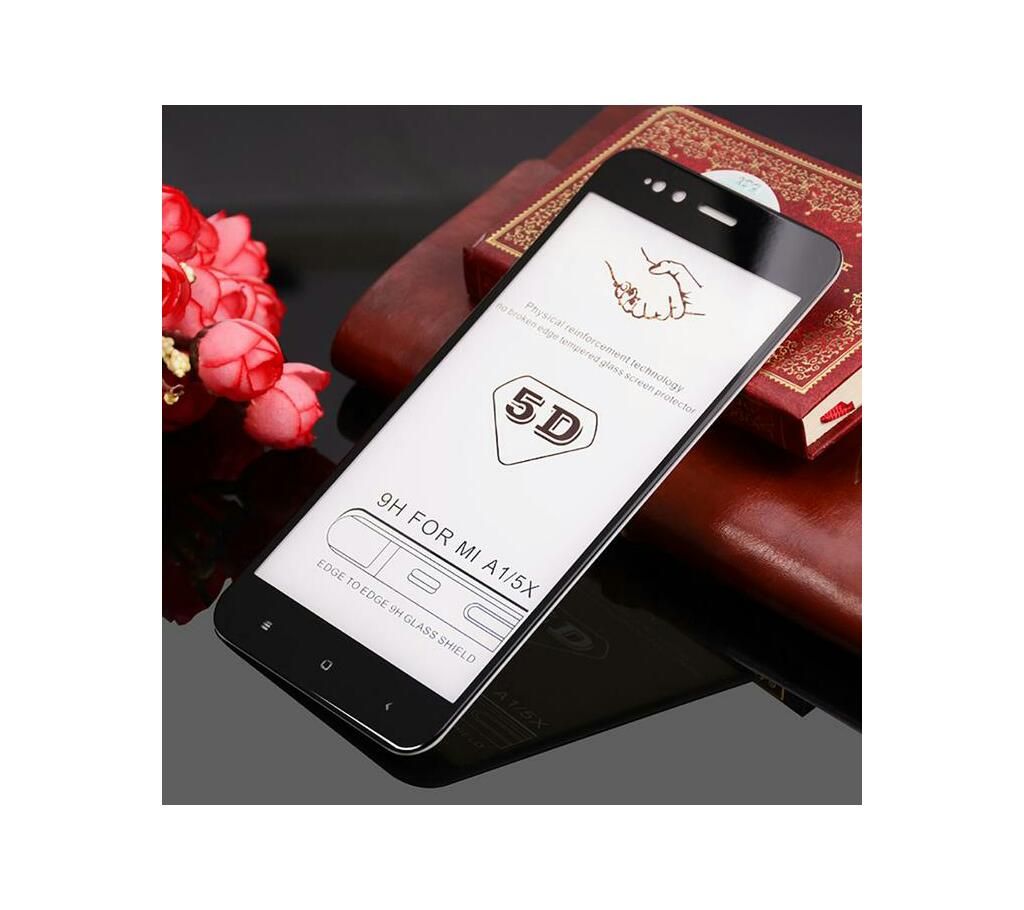 Redmi Note 4X 5D Tempered Glass Screen Protector Black