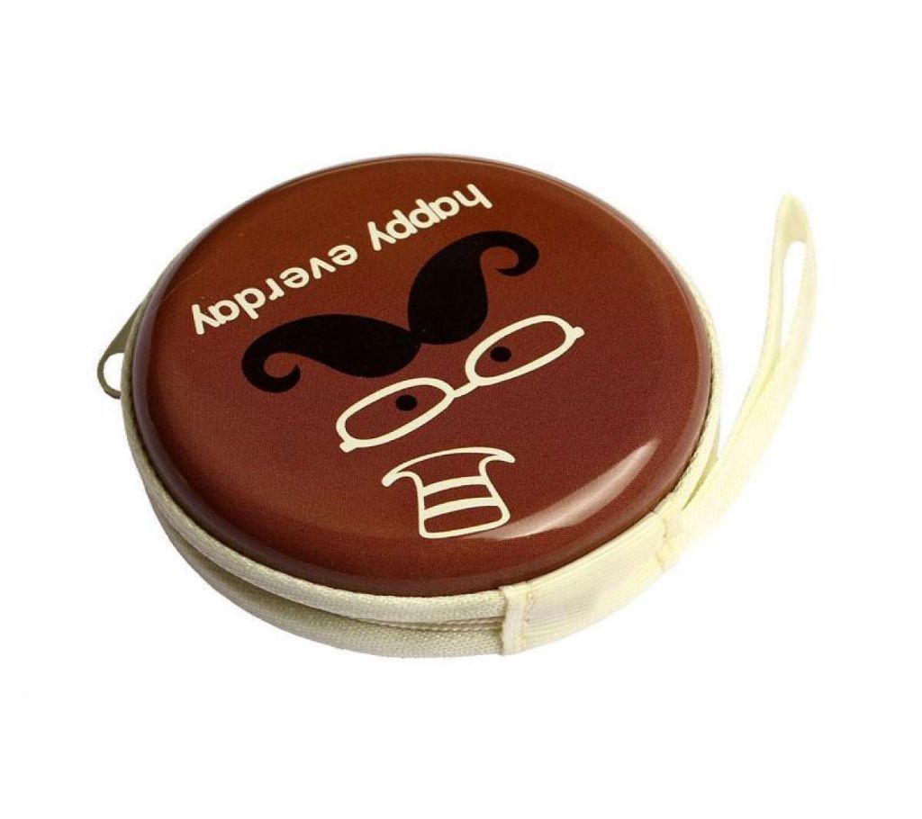 Happy Everyday Mini Zipper Earphone Headphone SD Card Bag Box Carrying Pouch Storage