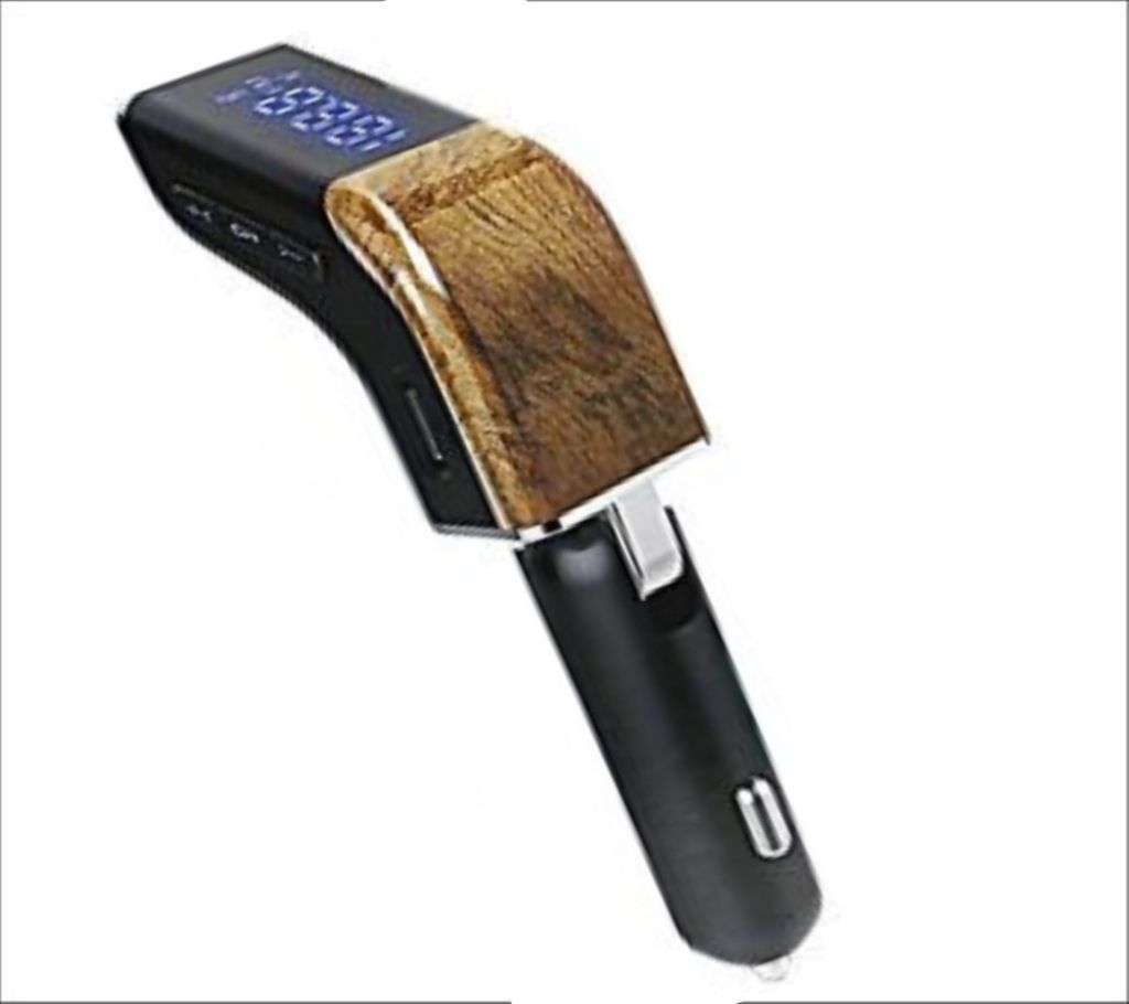 HZ H-7 BT 12-24V MULTIFUNCTION WIRELESS BLUETOOTH CAR FM TRANSMITTER - BROWN/ BL