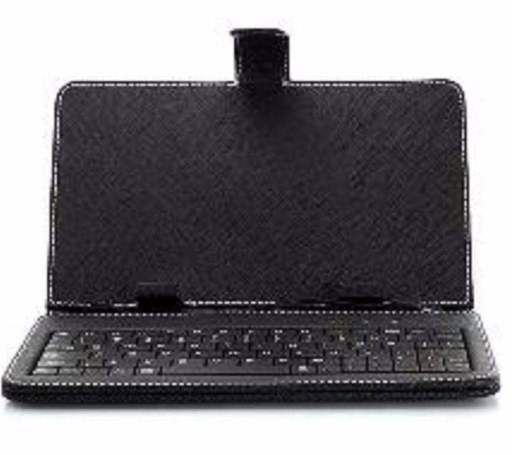 8" tab leather cover with key-board 