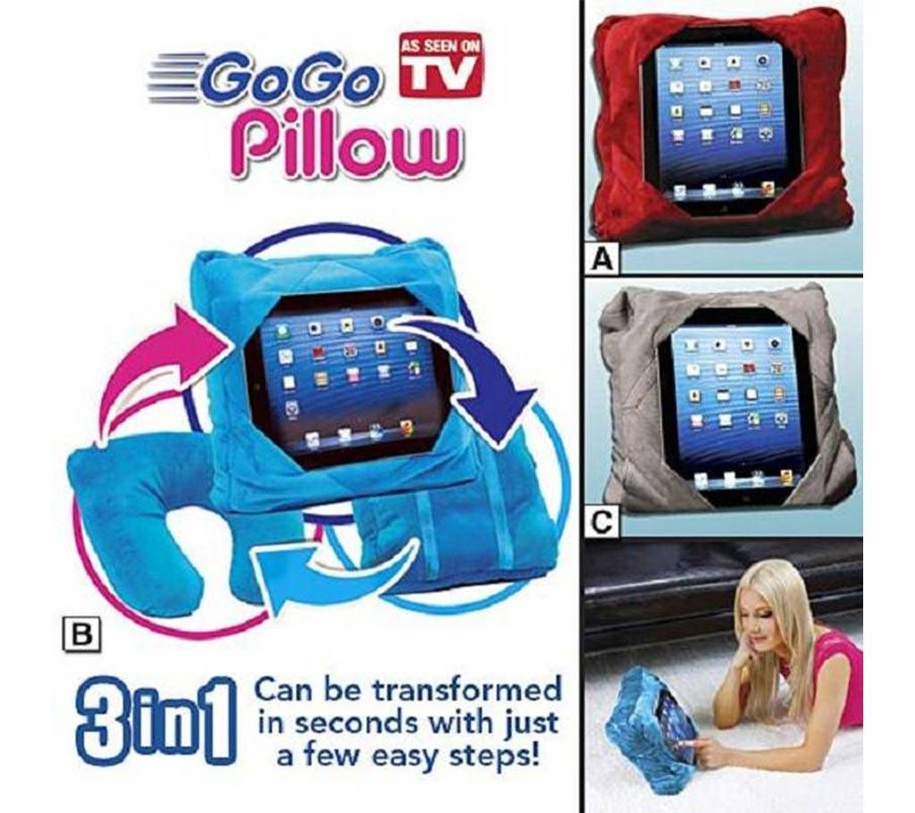 Multi functional 3-in-1 Travel Pillow iPod Holder
