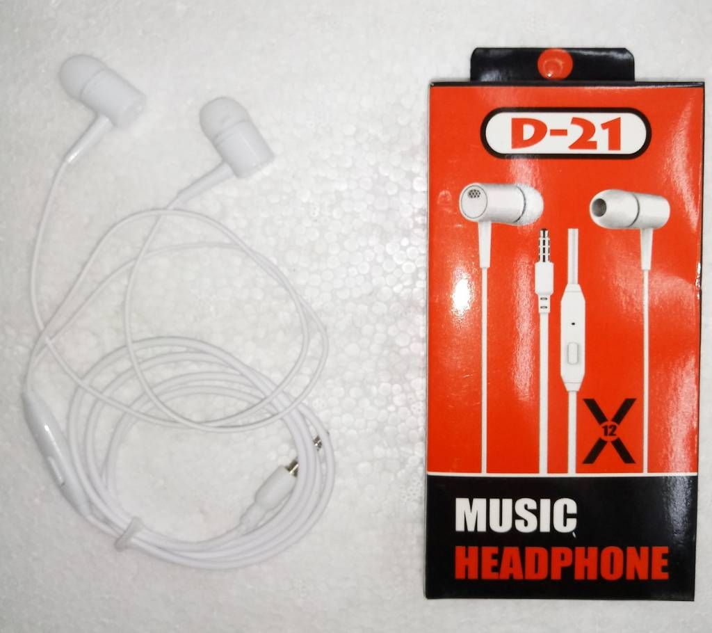 In-Ear Headphones D21 for all Phones