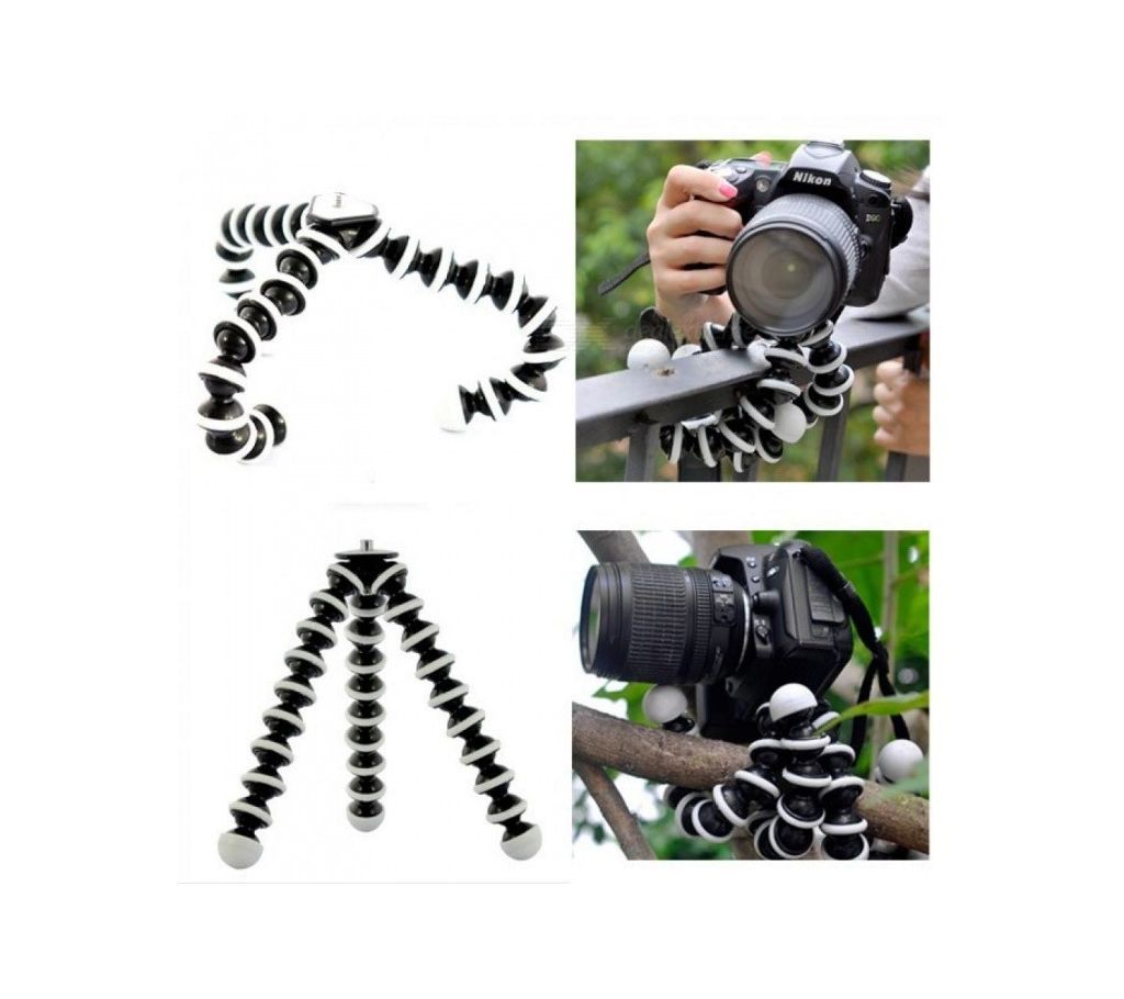 Gorilla Octopus Tripod Stand with Phone Holder Clip Phone Camera z2