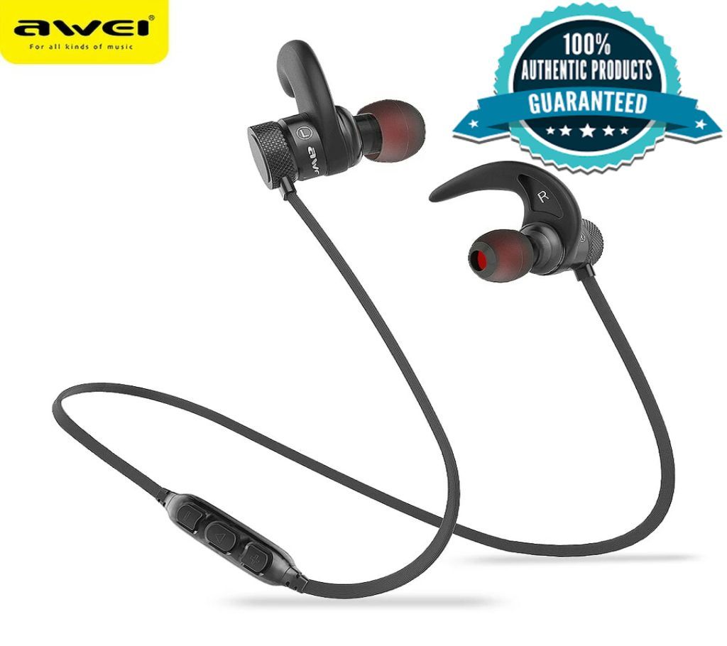 AWEI AK9 Wireless Sports bluetooth Earphone Magnetic IPX4 Waterproof Headset
