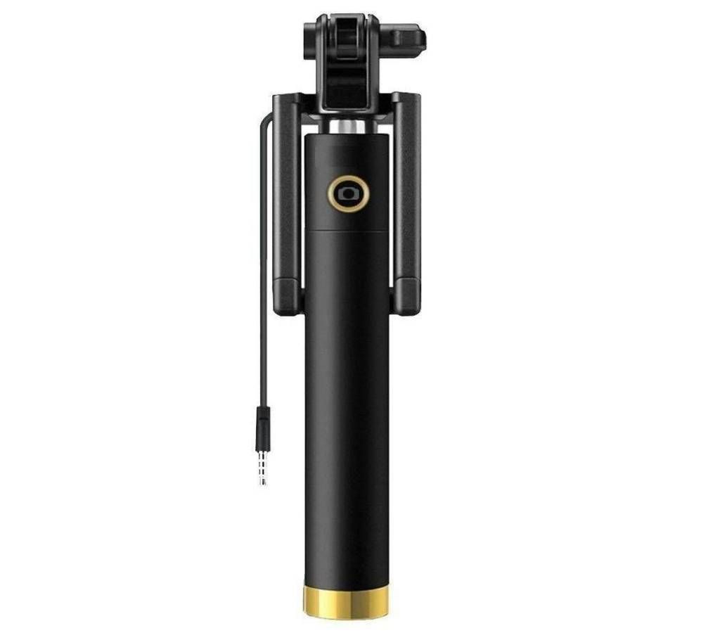  portable pocket selfie stick black