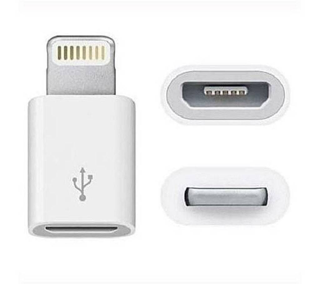 iPhone Port to Micro USB Converter - White