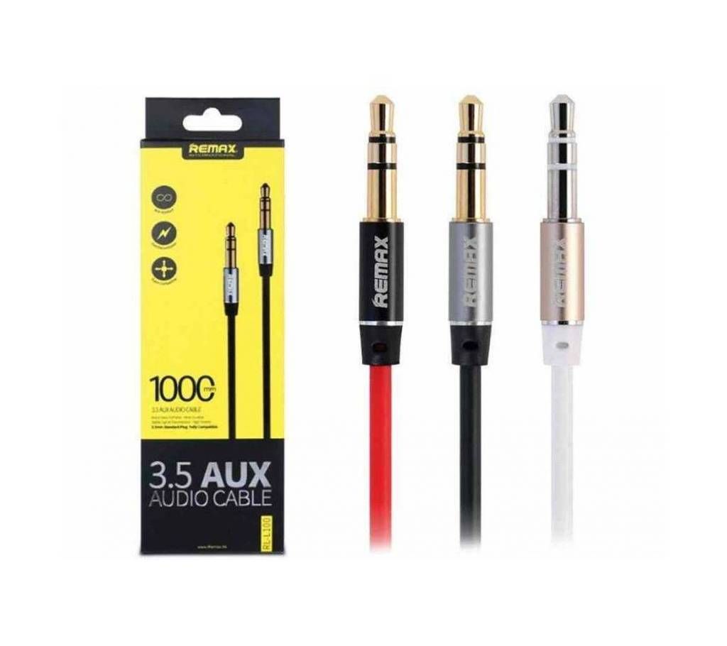 Remax 1M 3.5Mm Aux Male To Male Stereo Audio Cable - Rm-L100