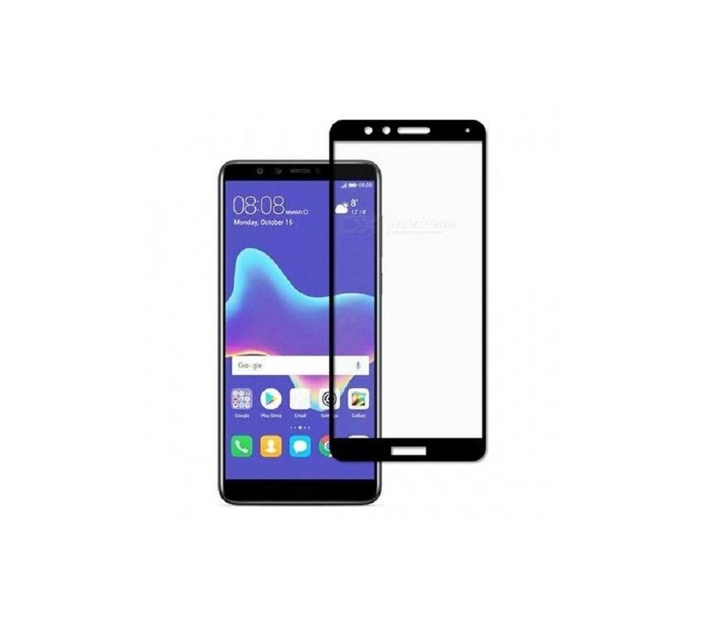 5D Screen Protector for Huawei Y7 Pro - Black and Transparent