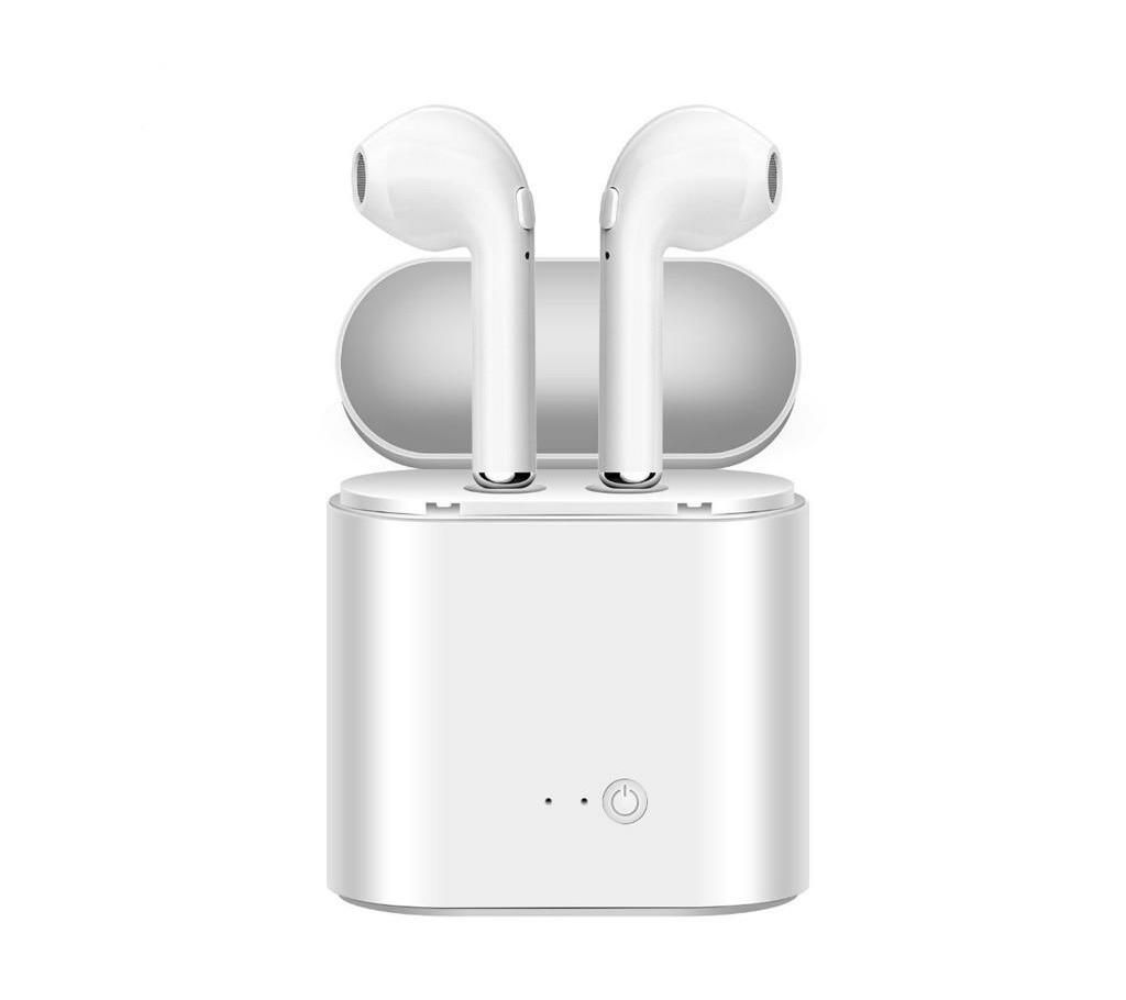 Dual mini wireless headphone with power case