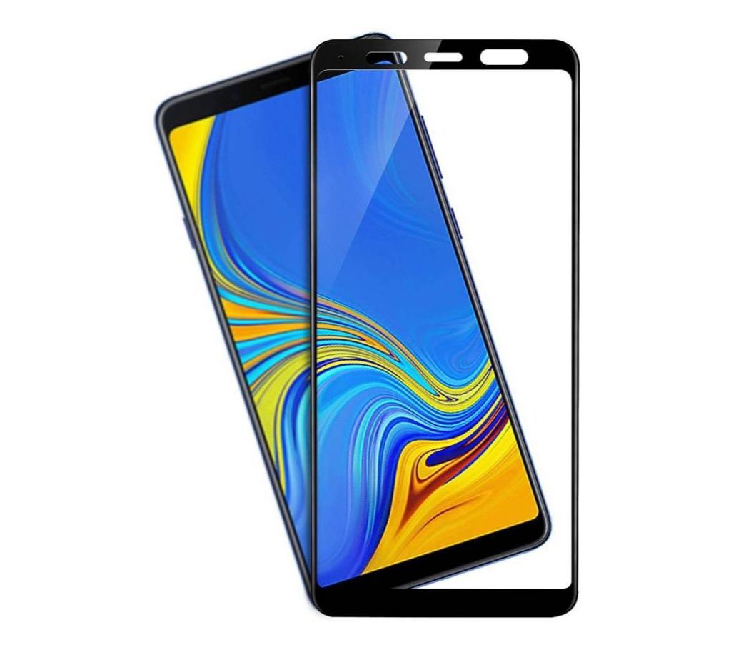 Samsung Galaxy A9 (2018) Tempered 6D Glass Protector Black Full Glue