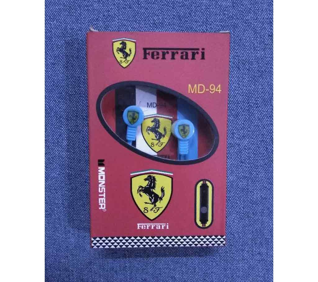 Ferrari MD-94 High Quality Stereo Earphone
