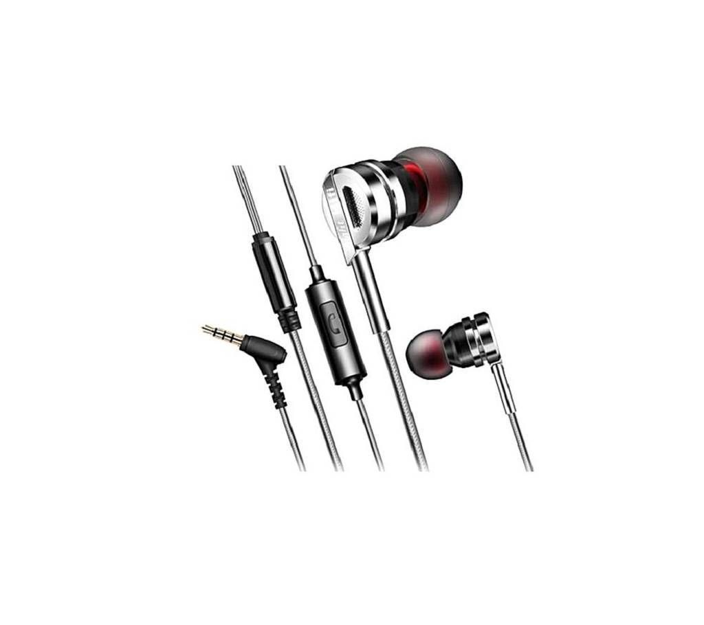 QKZ DM9 Zinc Alloy HiFi Metal In Ear Earphones - Black
