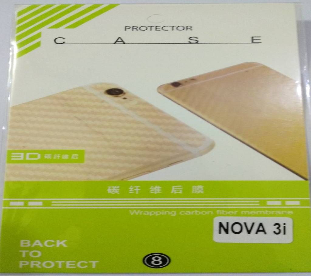 Nova 3i Transparent Carbon Fiber Sticker