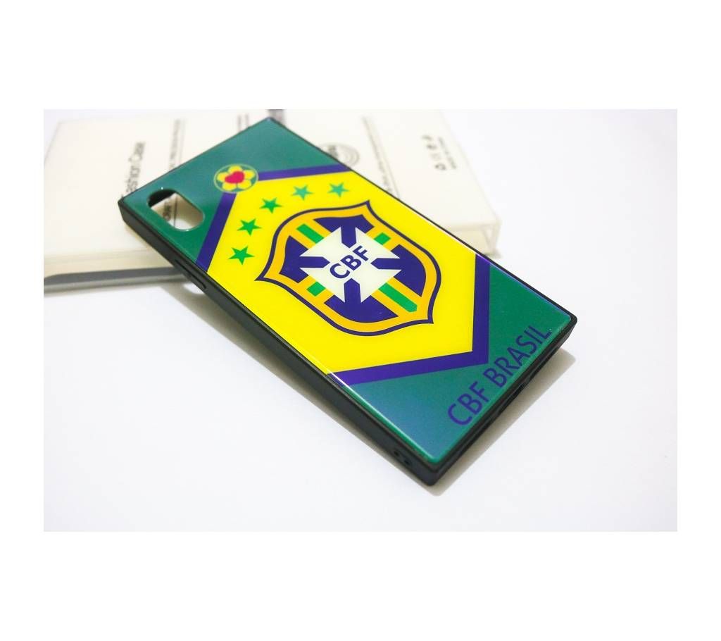 iPhone X Brazil Football Glass Case
