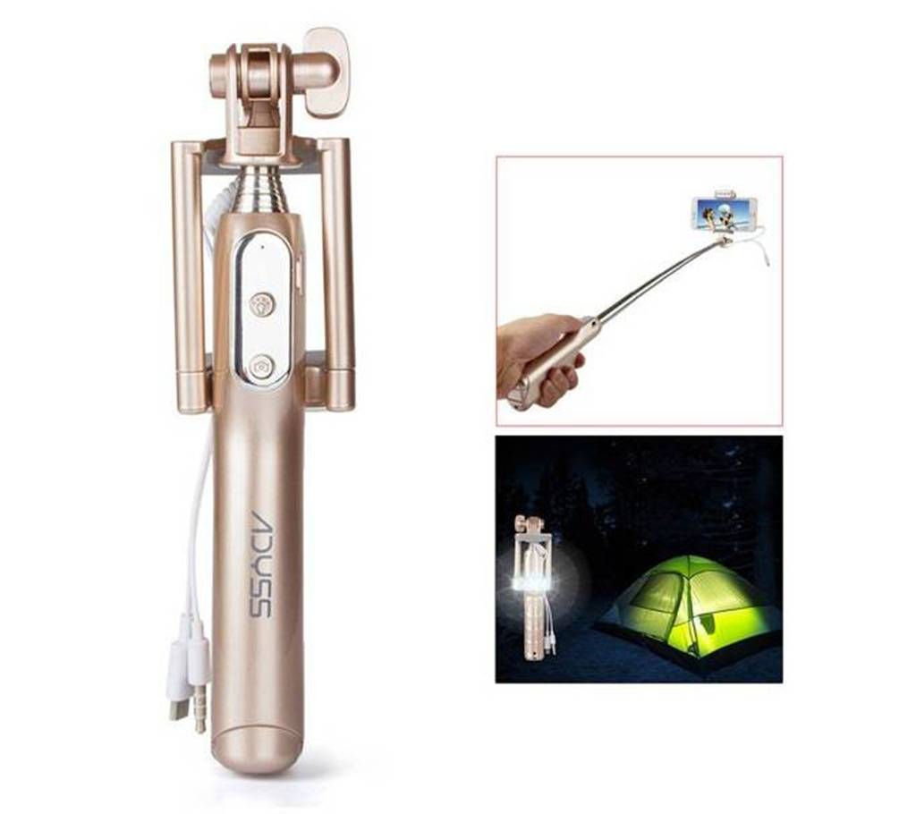 Adyss 3 In 1 Led Design Pocket Selfie Stick