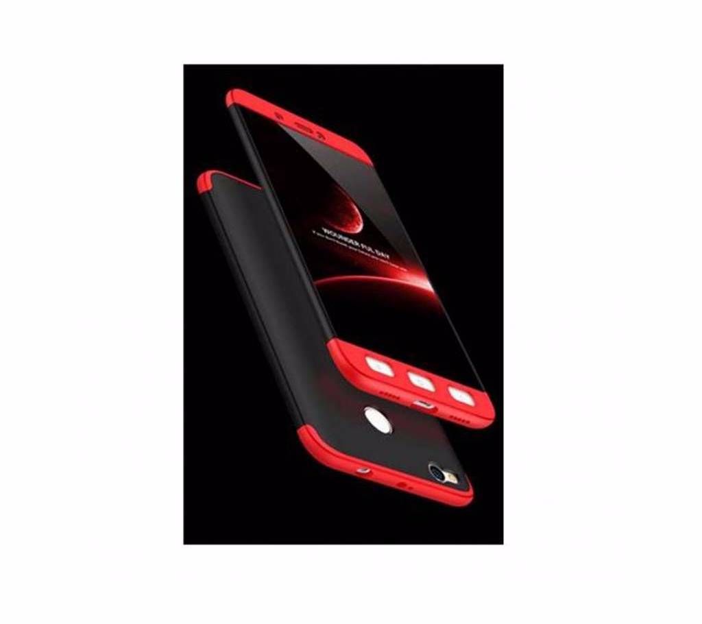 360 Full Body Protection Xiaomi Redmi 4X Case - Black and Red