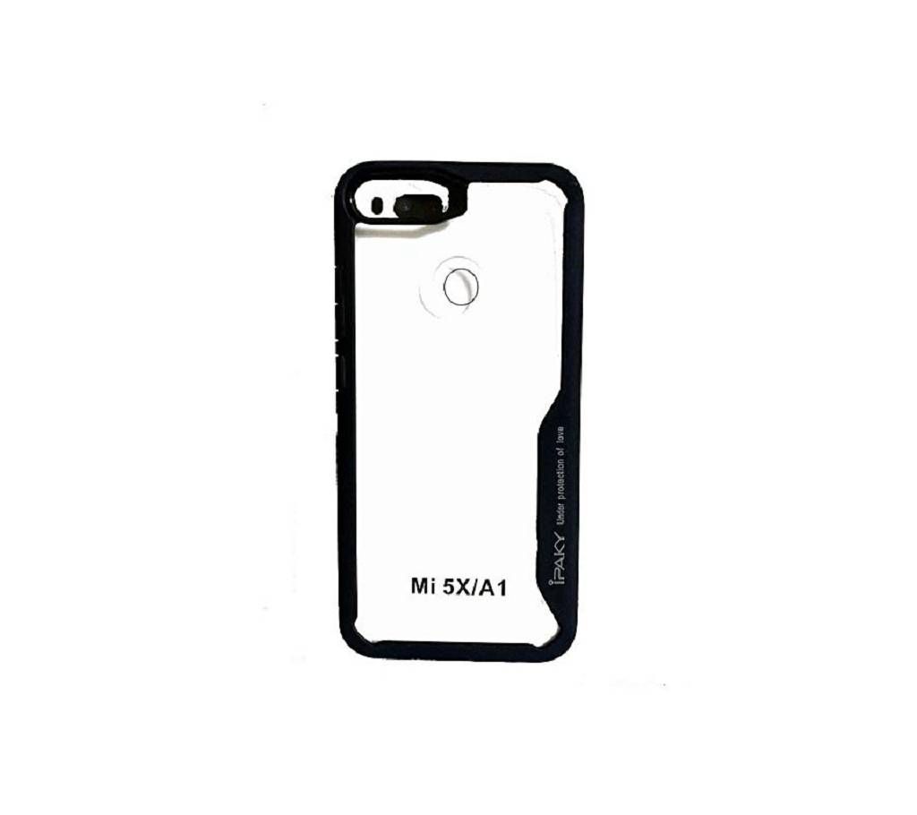 Bumper Protective Case for Xiaomi Mi A1 - Black and Transparent