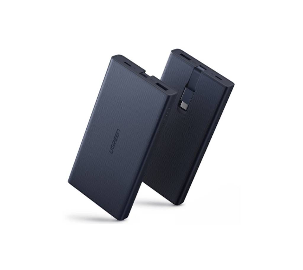10000mAh Power Bank with Type C Cable Blue