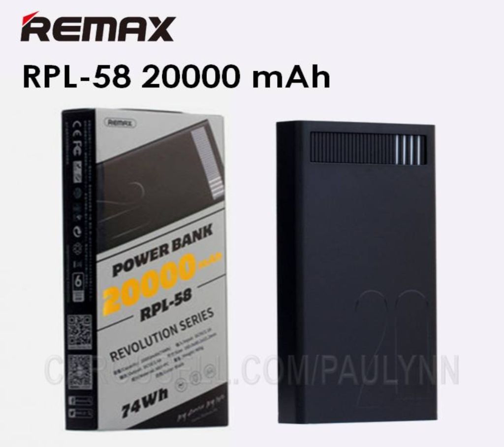REMAX RPL-58 20000mAh REVOLUTION SERIES POWER BANK