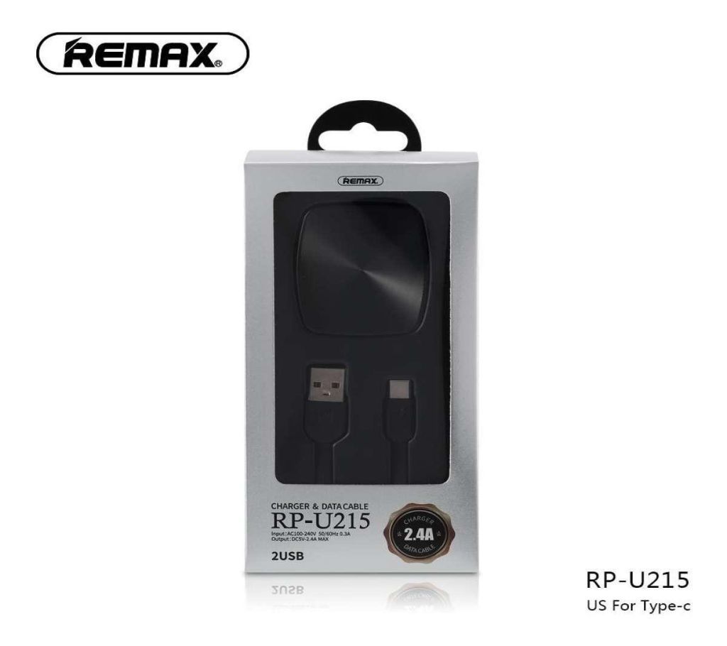 REMAX 2.4A Flinc Charger with Micro Data Cable (UK PLUG) RP-U215