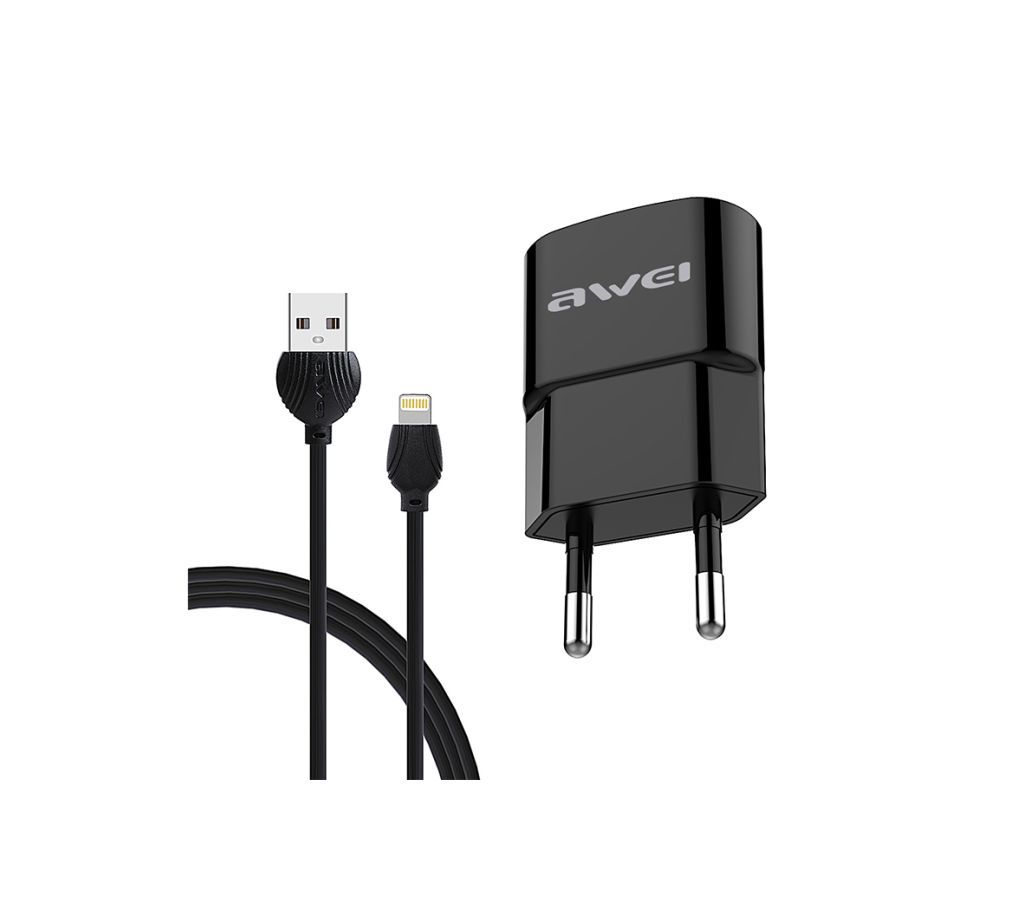 AWEI C-832 Smart Charger with Lightning Interface Data Cable for iPhone
