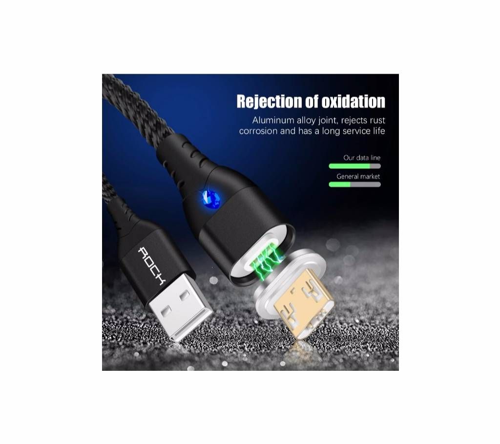 ROCK 5A Micro Usb Magnetic Lighting Fast Charging USB  Cable  Universal USB