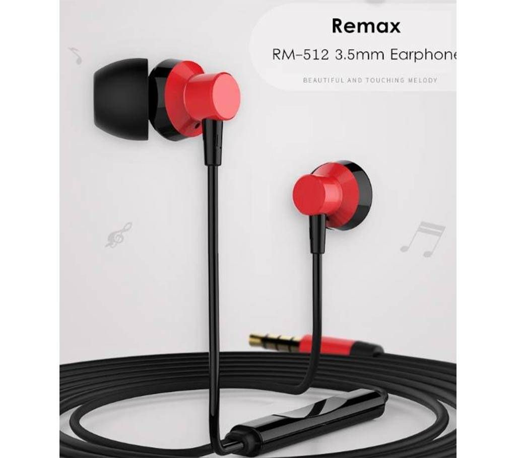 REMAX RM-512 Wired Earphone 