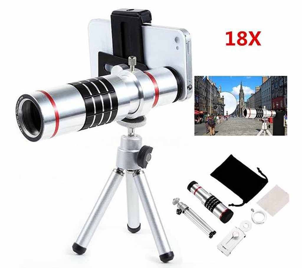 Mobile Telescope 18X Zoom Lens Blur