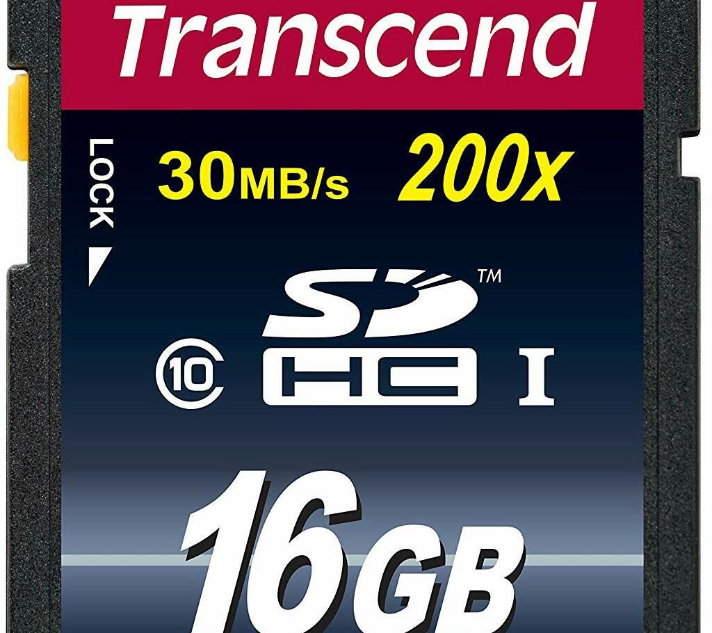 Transcend 16gb SDHC SD Card