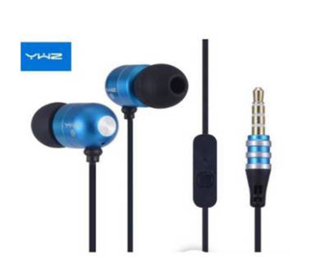 YWZ-66 SUPER BASE METAL EARPHONE-BLUE
