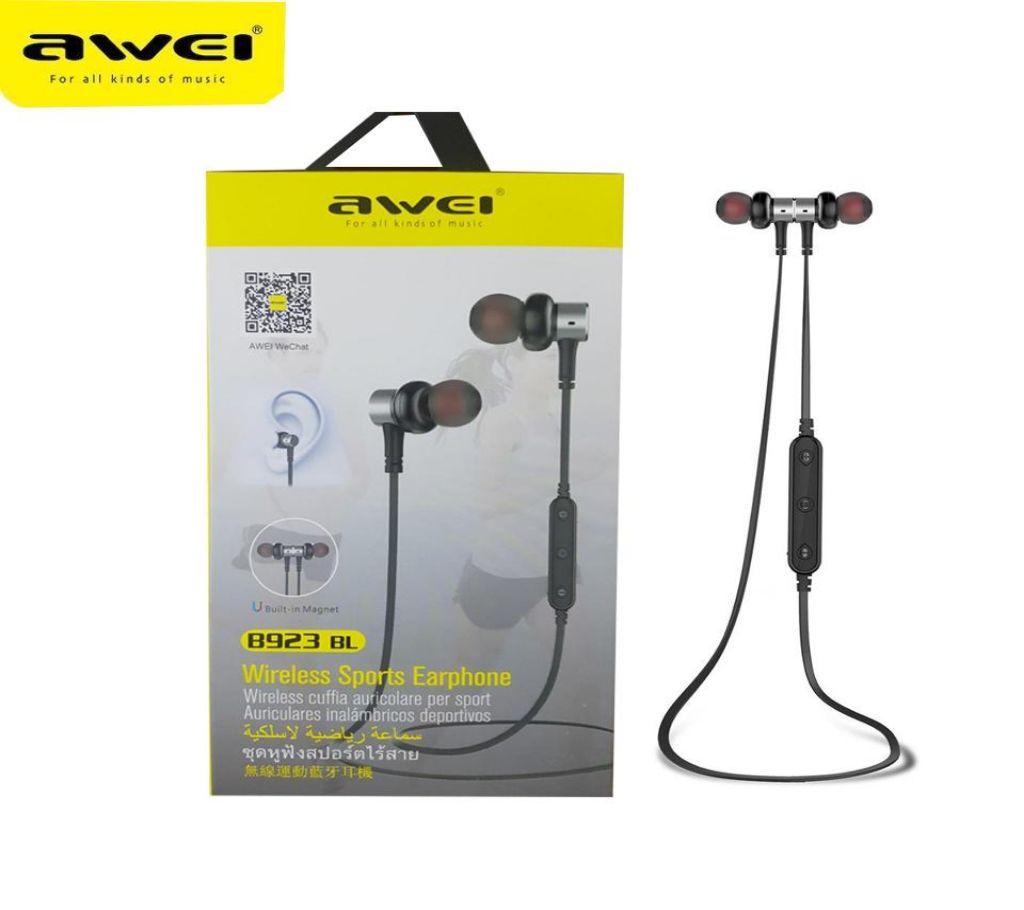 AWEI B923BL Magnetic Wireless Headphones Sporting Headset
