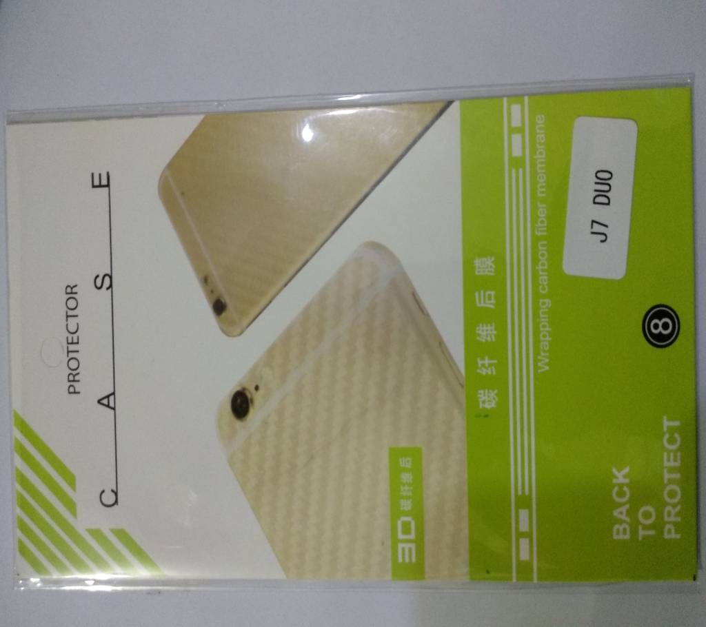 Samsung Galaxy J7 Duo Transparent Fiber Sticker