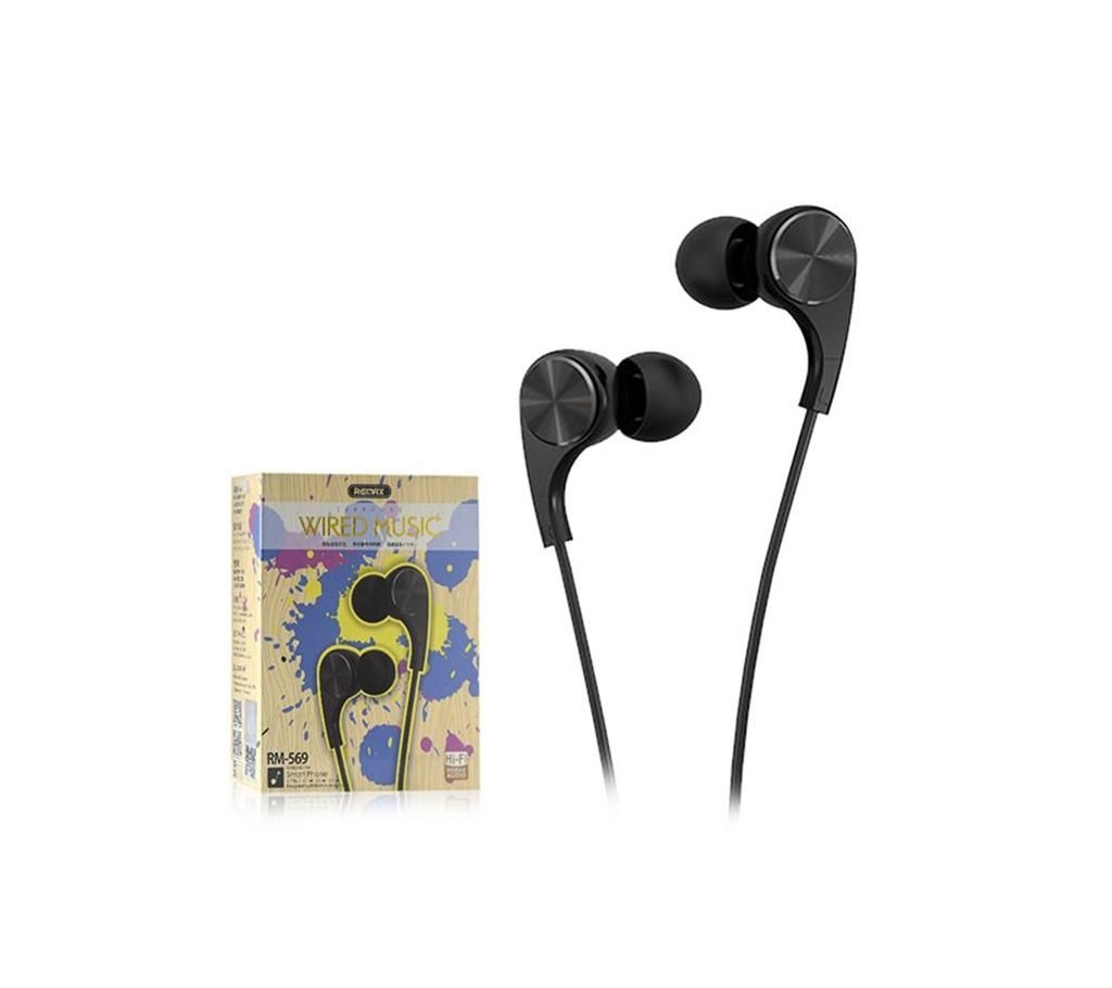 Remax Rm 569 Earphone  Black