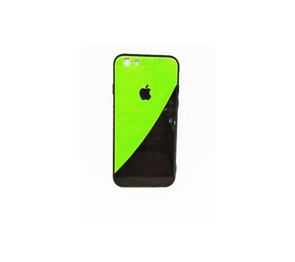 Case for i-phone 6 plus, GUANHAO Soft TPU Bumper Tempered Glass Back Ultra Thin Gradual Change Scratch Resistant Shock Absorption Fashion Protective Case for iphone 6plus