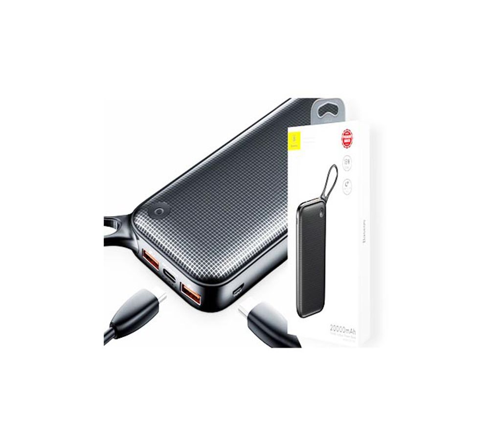 Baseus (BS-10KP103) 20000mAh Power Bank, Dual-USB Portable Charger with 5V / 2A Output Battery Pack