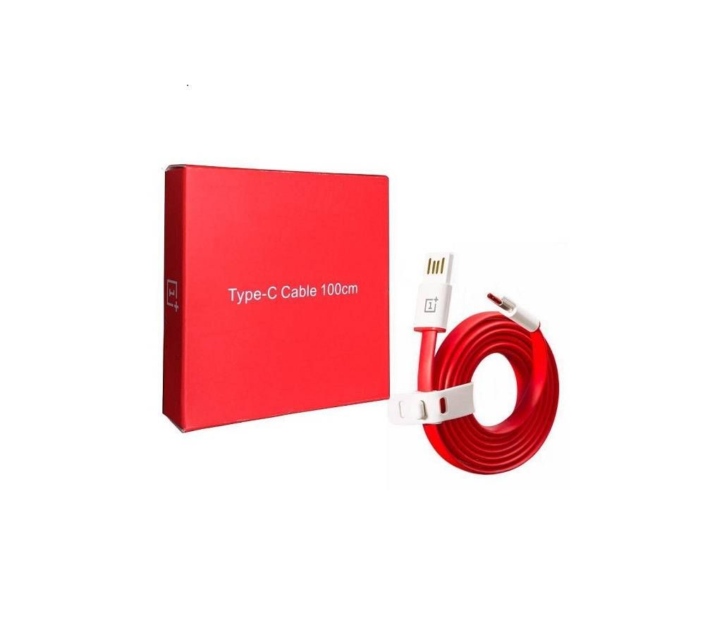 Oneplus Cable Type C Dash 100cm Red Color for OnePlus Phones and Other