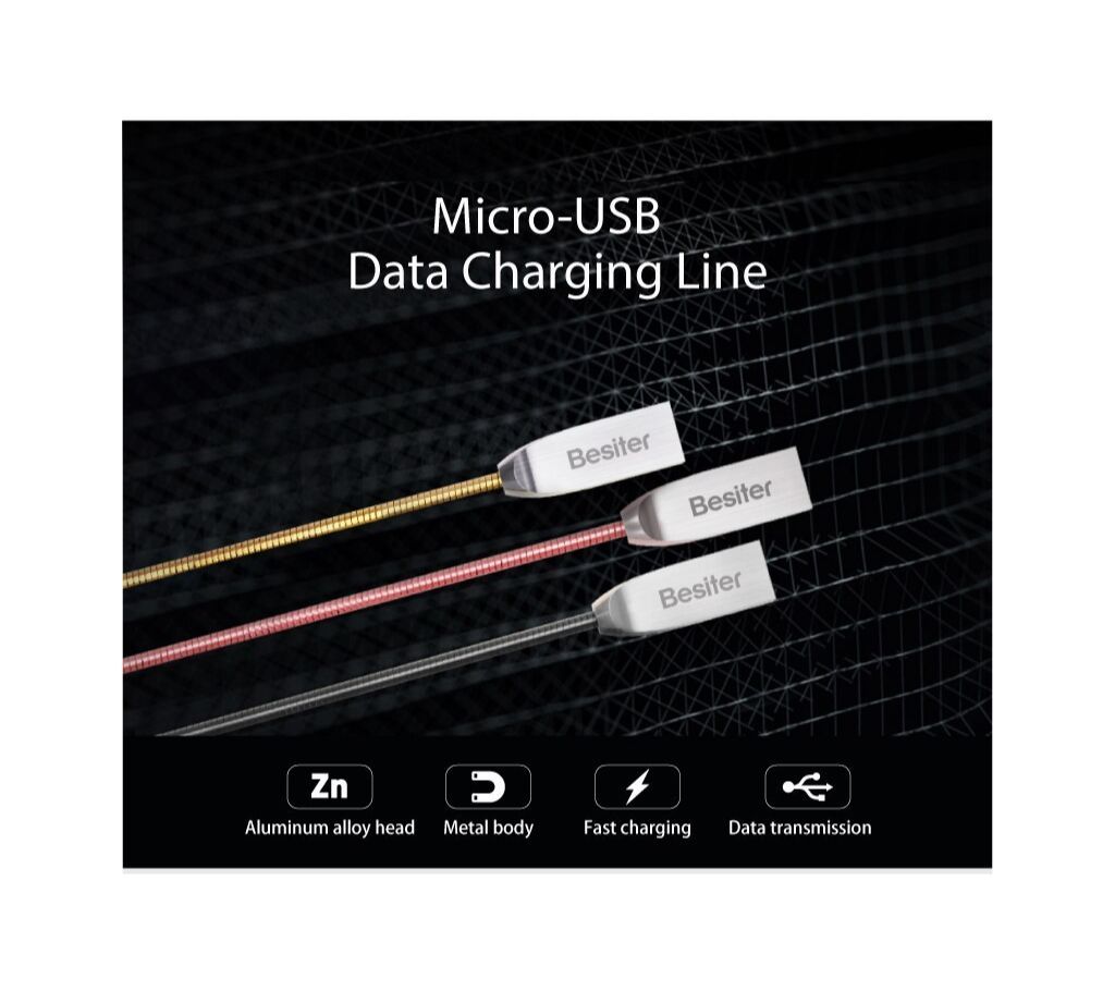 Besiter USB Micro, Iphone, Type c Fast charging cable