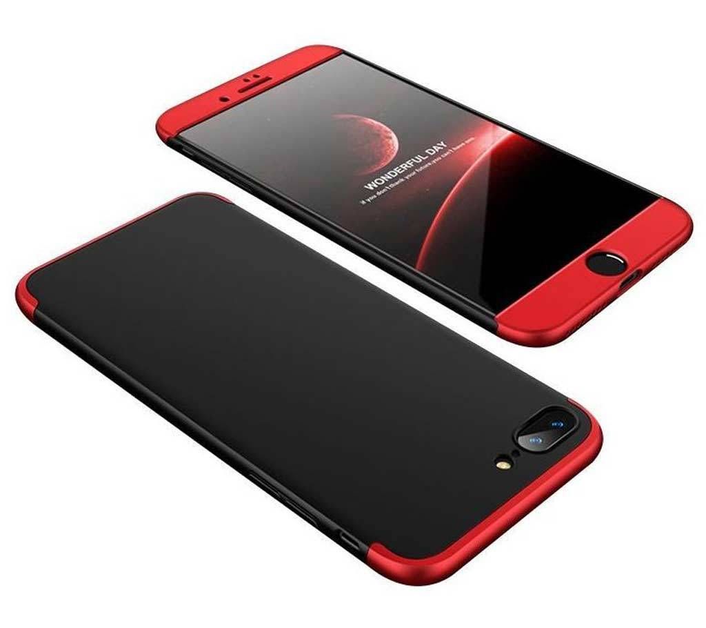 iPhone 8 360 Degree GKK Phone Back Cover - Black and Red