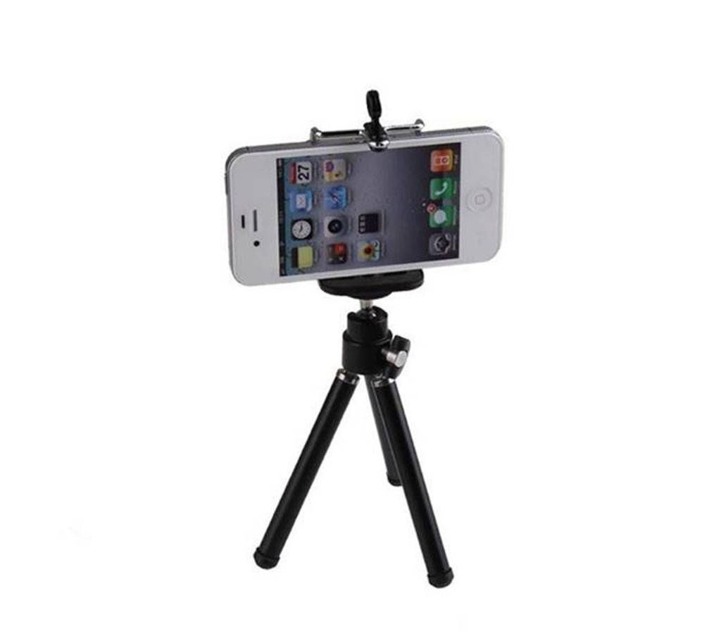Universal Mini Flexible Mobile Phone Tripod - Black 