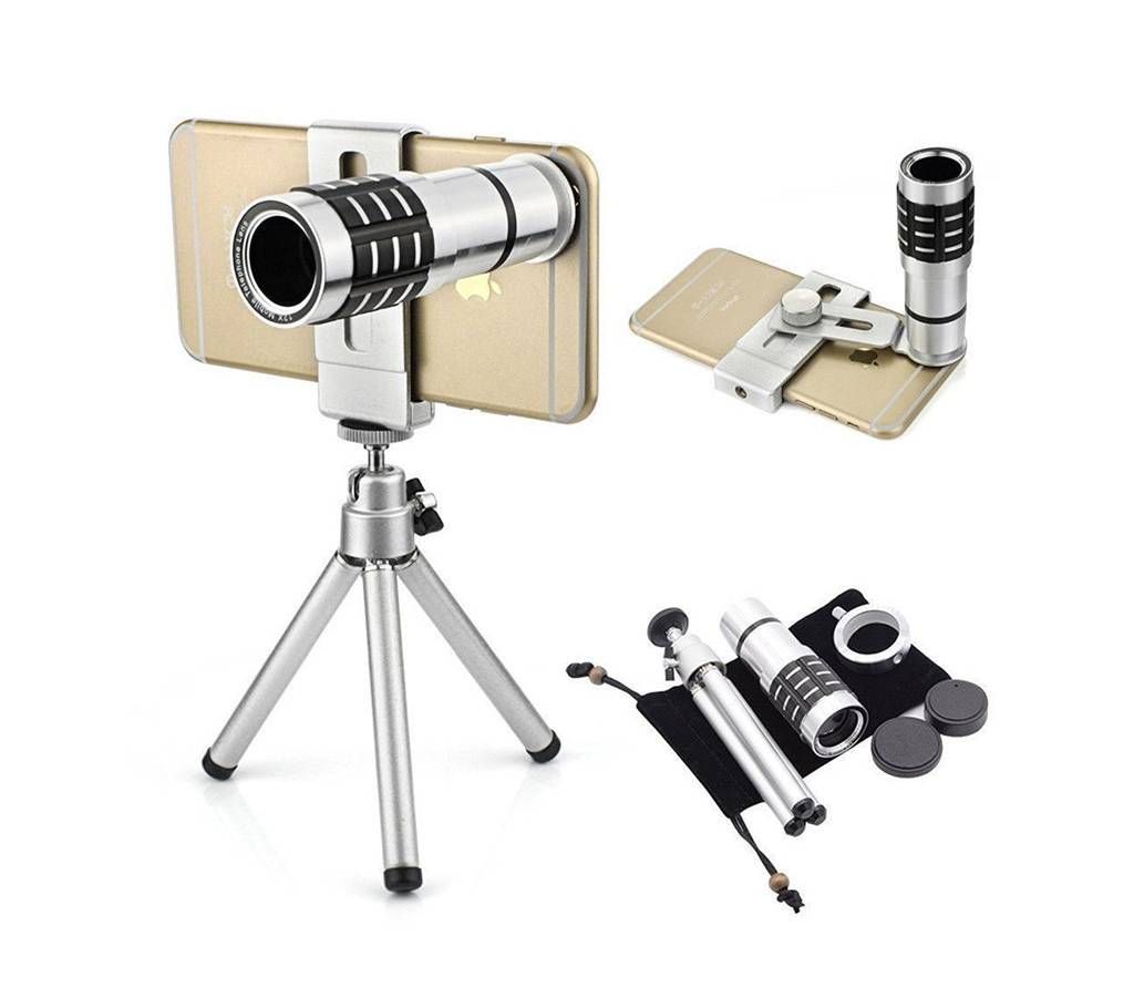 12X Zoom Camera Telephoto Telescope Lens