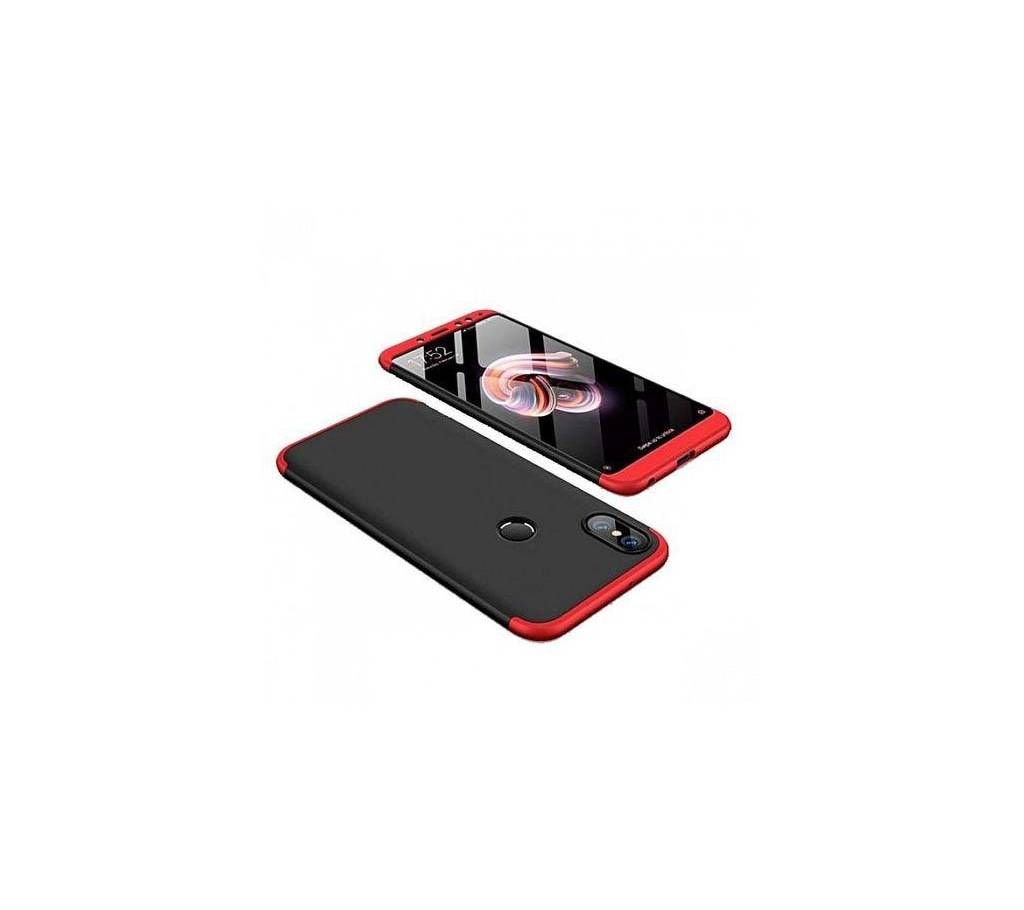 Xiaomi Redmi Note 5 Ai 360 Degree Back Cover - Black and Red